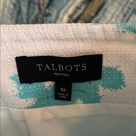 Talbots Scenic Print Pencil Skirt, Size 8P - Picture 2 of 4